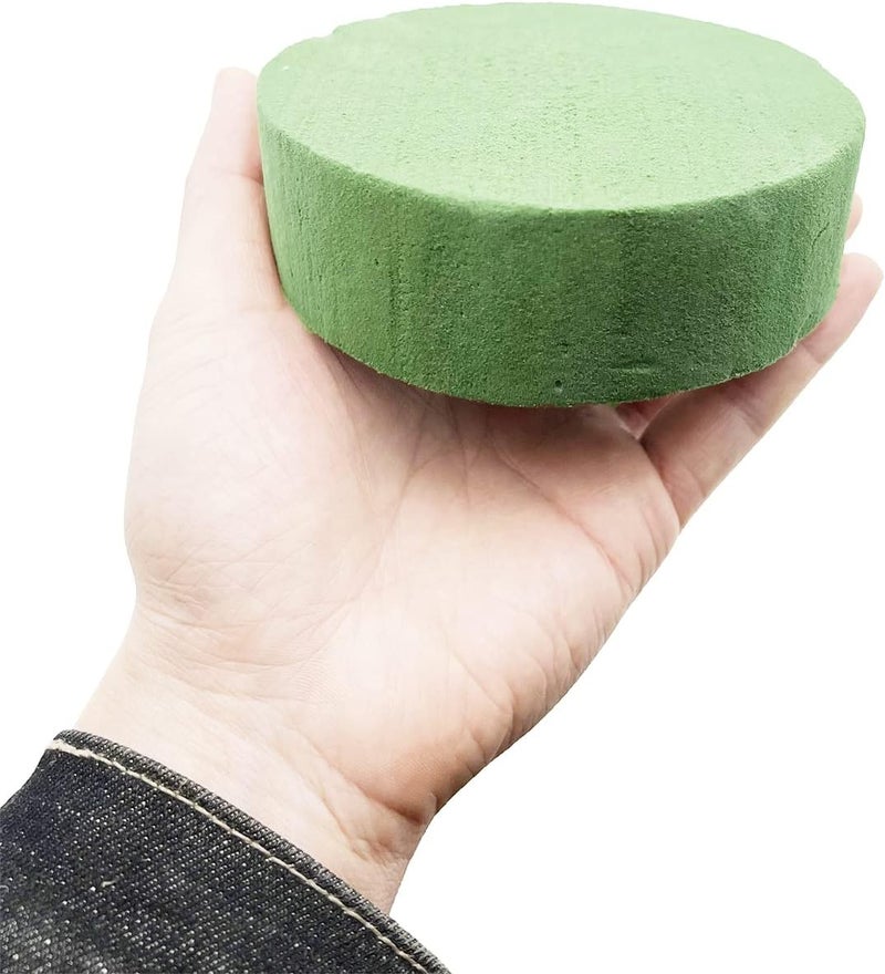 MYYZMY 5 Pcs Floral Foam, 4.7 Inch Dry Wet Floral Foam Bricks Round for Artificial Flowers - Image 3